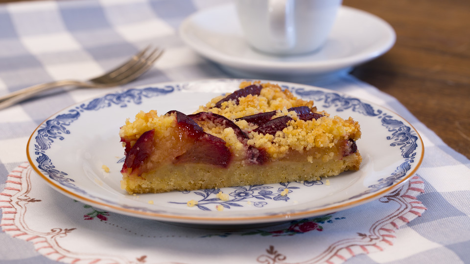 Pflaumenkuchen mit Streuseln