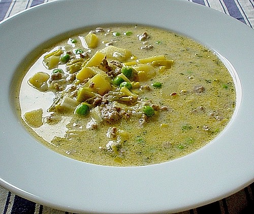 Rezept backofen: Hackfleisch suppe