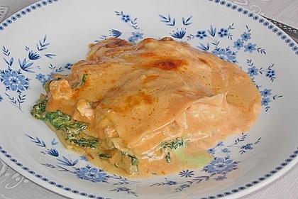 Lachs - Lasagne mit Spinat 1