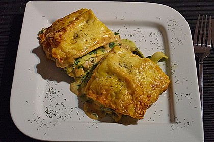 Lachs - Lasagne mit Spinat 54