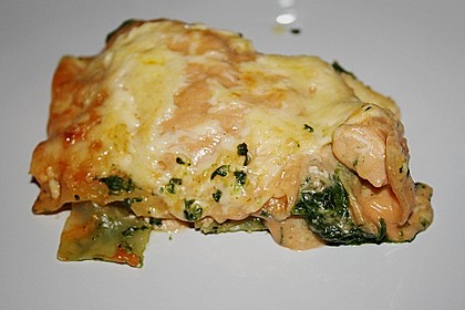 Lachs - Lasagne mit Spinat 57