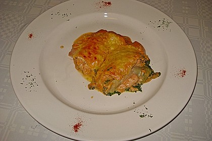 Lachs - Lasagne mit Spinat 58