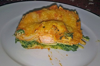 Lachs - Lasagne mit Spinat 64