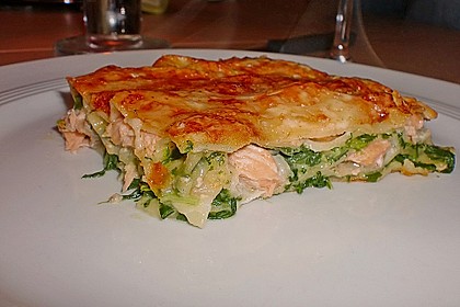 Lachs - Lasagne mit Spinat 68