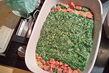 Lachs - Lasagne mit Spinat 77