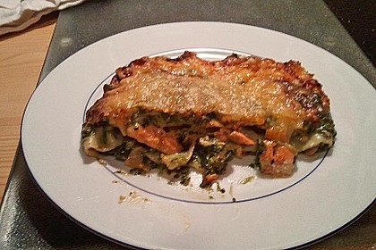 Lachs - Lasagne mit Spinat 78