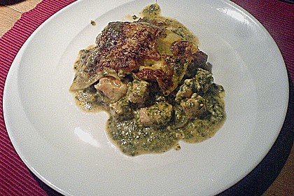 Lachs - Lasagne mit Spinat 19