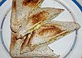 Toast mit Banane und Curry