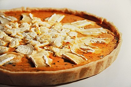 K&uuml;rbis - Ziegenk&auml;se - Quiche 10
