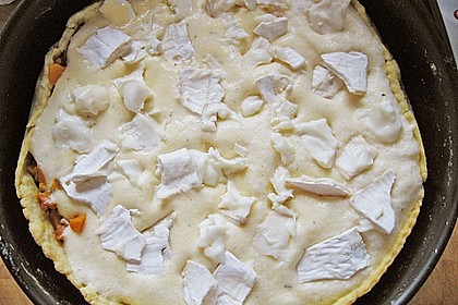 K&uuml;rbis - Ziegenk&auml;se - Quiche 1
