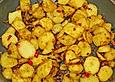 Indische Bratkartoffeln mit Knoblauchremoulade
