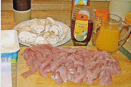Putengeschnetzeltes mit Orangenhonig 14