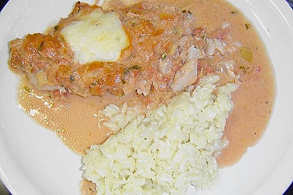&Uuml;berbackenes Fischfilet 3