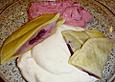 Kirschravioli in Tonkabohnensahne