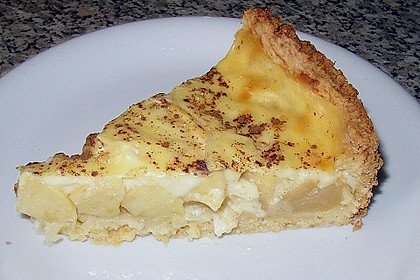 Apfelkuchen mit Pudding 3