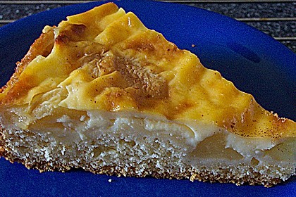 Apfelkuchen mit Pudding 17