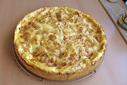 Apfelkuchen mit Pudding 1