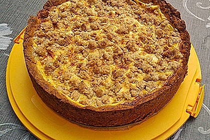 Apfelkuchen mit Pudding 2