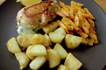 Gef&uuml;llte Putenschnitzel