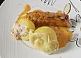 Gef&uuml;llte Kartoffeln mit  K&auml;se und Schinken