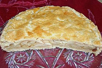 Gedeckter Apfelkuchen
