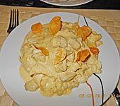 Brokkoli - Huhn mit Kartoffelchips (Bild)