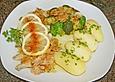 Flussbarschfilets mit ger&ouml;steten Mandeln und Zitronenbutterso&szlig;e
