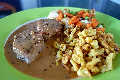 Filetspitzen aus der Pfanne