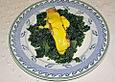 Gebratener Lachs auf Gr&uuml;nkohl mit Zitronensenfsauce