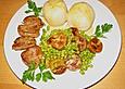 Filet mit Bananen