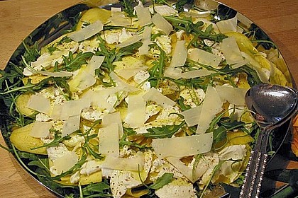 Mozzarella mit Mango und Rucola 2