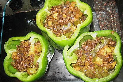 Vegetarisch gefüllte Paprika 8