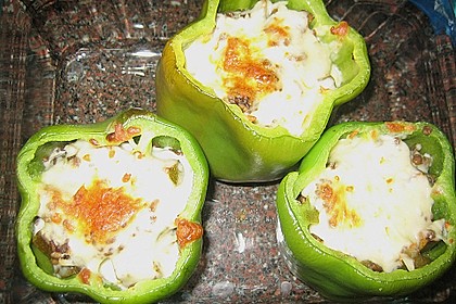 Vegetarisch gefüllte Paprika 7