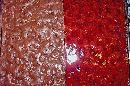 Schneller Blechkuchen Schoko - Kirsch 17