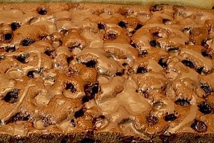 Schneller Blechkuchen Schoko - Kirsch 21