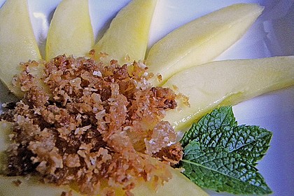 Mango mit Kokoskrokant