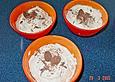Vanillepudding mit Rum und Schokolade