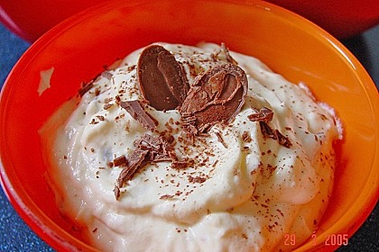 Vanillepudding mit Rum und Schokolade 1