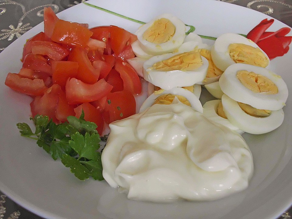 Superschneller Tomaten - Eier - Salat (Rezept mit Bild) | Chefkoch.de
