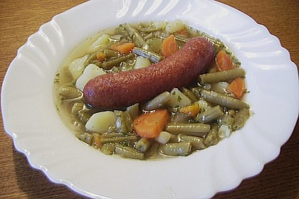 Gr&uuml;ne Bohnensuppe 1