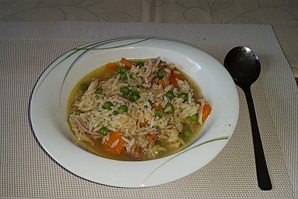 Hühnersuppe mit Reis 11