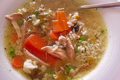 Hühnersuppe mit Reis 6