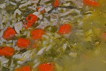 Hühnersuppe mit Reis 12