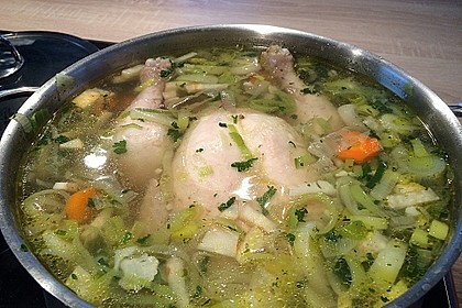 Hühnersuppe mit Reis 11