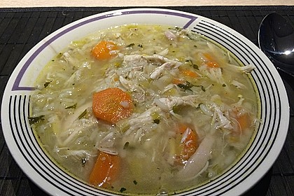 Hühnersuppe mit Reis 9