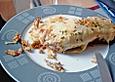 Pfannkuchen gef&uuml;llt mit Kochschinken und R&uuml;hrei
