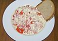 Tomatensalat mit Schmand und Honigsenf