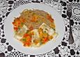 Zanderfilet auf einem Paprikabett mit Vollkornspaghetti