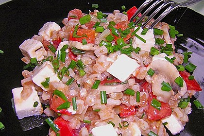 Dinkel mit Tomaten und Schafsk&auml;se 3