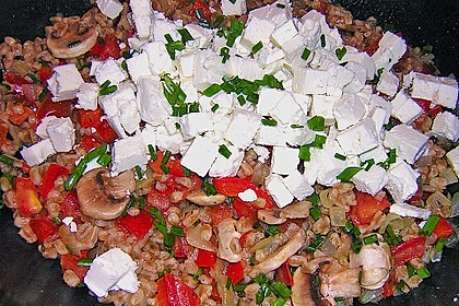 Dinkel mit Tomaten und Schafsk&auml;se 5